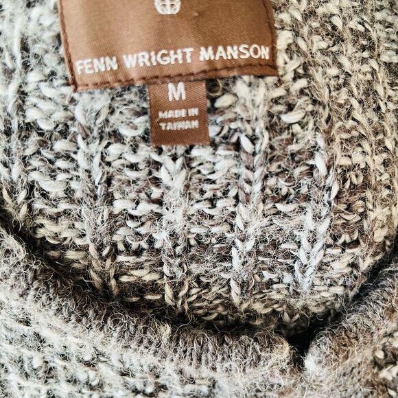 Fenn Wright Manson Gray Marled look Wool Blend Cardigan Sweater size M. - Picture 6 of 7